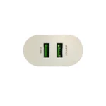 Taar 3A Dual Port Fast Charging Adapter with Micro Cable