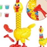 DOUGH FEATHER CHICKEN CALY FUN TOY SET FOR KIDS